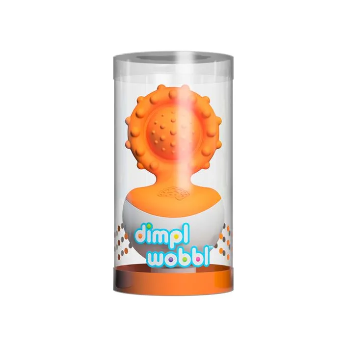 Прорезыватель-неваляшка Fat Brain Toys dimpl wobl оранжевый (F2172ML)