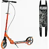 Самокат двухколесный "Best Scooter" FL-80811 (4) стальная рама, ручной тормоз, колеса PU 200мм, 1 амортизатор передний, в коробке
