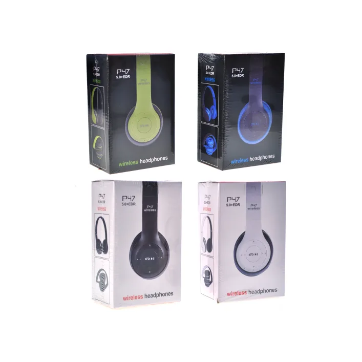 Наушники Р47 Wireless, короб.10*7*17 см (Муз5632)