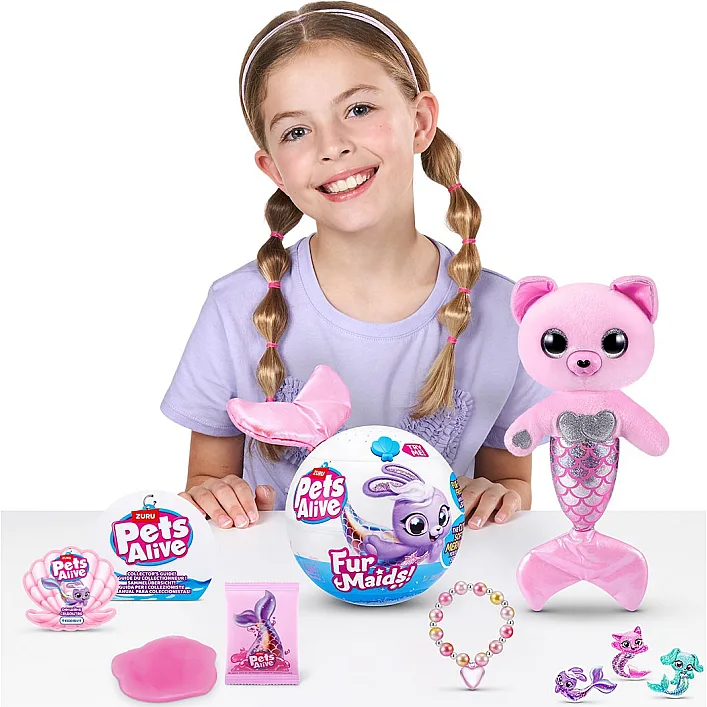 Интерактивный игровой набор Pets Alive серии Furmaids – Котенок Пурл