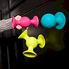 Набор сенсорных погремушек на присосках Fat Brain Toys pipSquigz 3 шт. (F089ML)