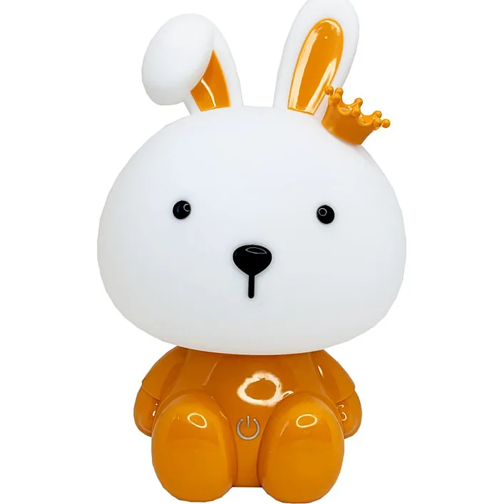Ночник детский "Зайка с короной" MGZ-1405(Orange) сетевой, питание от USB