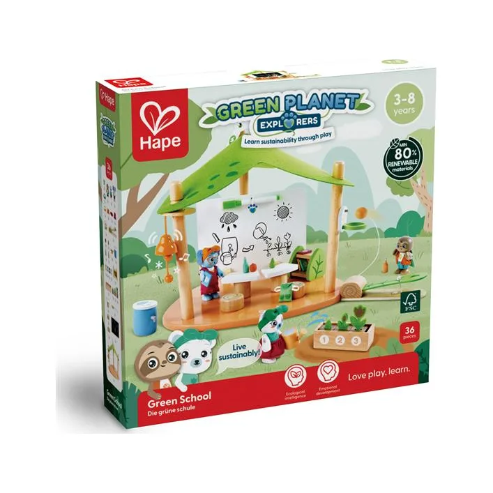 Ігровий набір Hape Школа Зеленої планети (E3428)