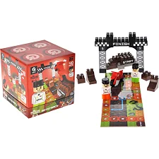 Конструктор "Block&Steps: Мототрек" + ходилка и мемори игра 3в1, 40дет. QB300-103 qbee (Кон7633)