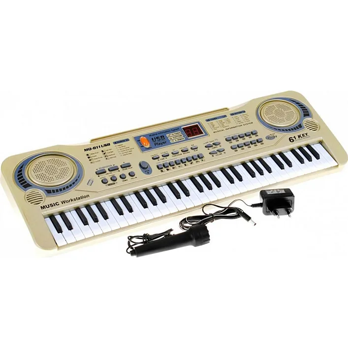 Детский синтезатор 5+ Микрофон + Запись + USB MP3