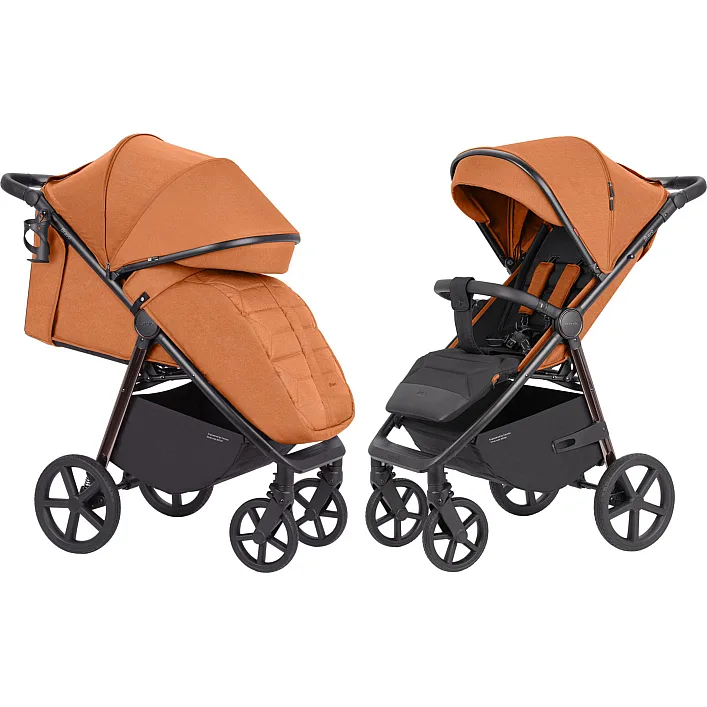 Дитяча коляска прогулянкова CARRELLO Bravo (CRL-5515 Tango Orange 2024 NF) складна