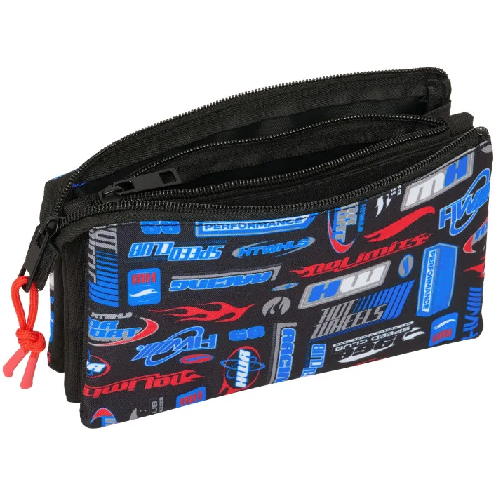 Пенал на 3 отдела HOT WHEELS, Safta (98618)