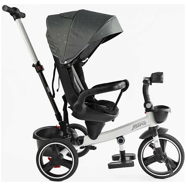 Велосипед 9155 / 603-85 BestTrike "Marco" (1) поворотное сиденье, складной руль, колеса с прорезиненным PU, корзина, телескопическая ручка, фара музыкальная