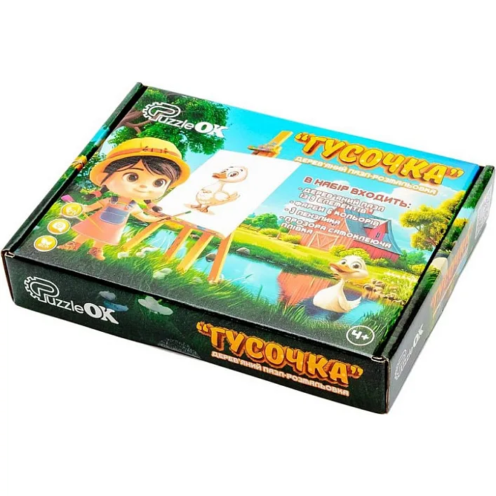 Деревянный пазл-раскраска "Гусочка" А5 Puz-22937 PuzzleOK (Дер4937)
