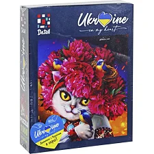 Пазлы &ndash; 1000 элм. "Кошечка в розовом веночке" DT1000-05 VladiToys (Паз2009)
