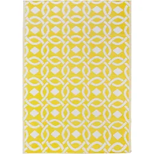 Килим плетений Talking Tables, жовтий, серія Boho