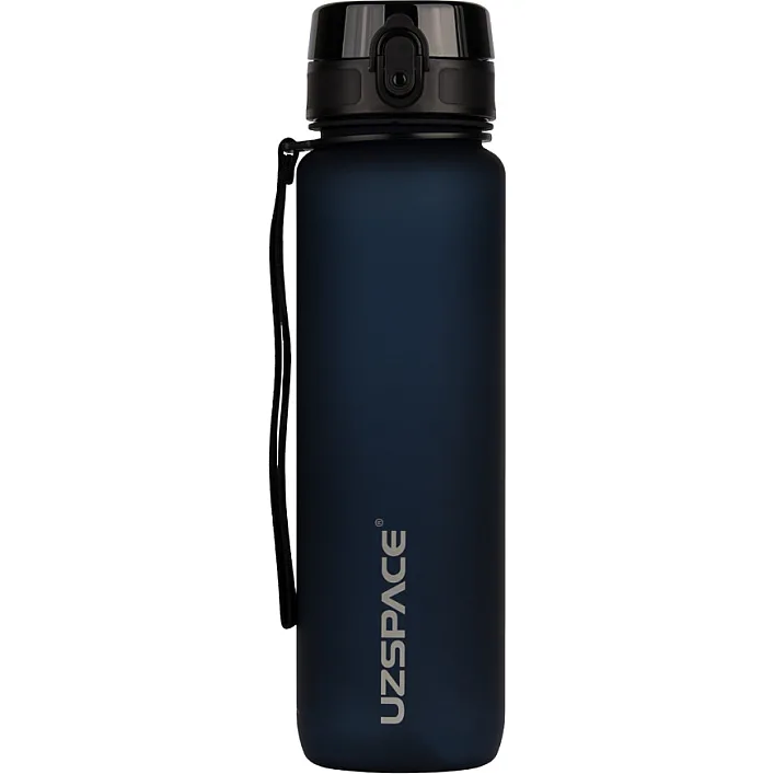 Бутылка для воды UZSPACE 3038(Dark-Blue) 1000 мл, темно-синяя