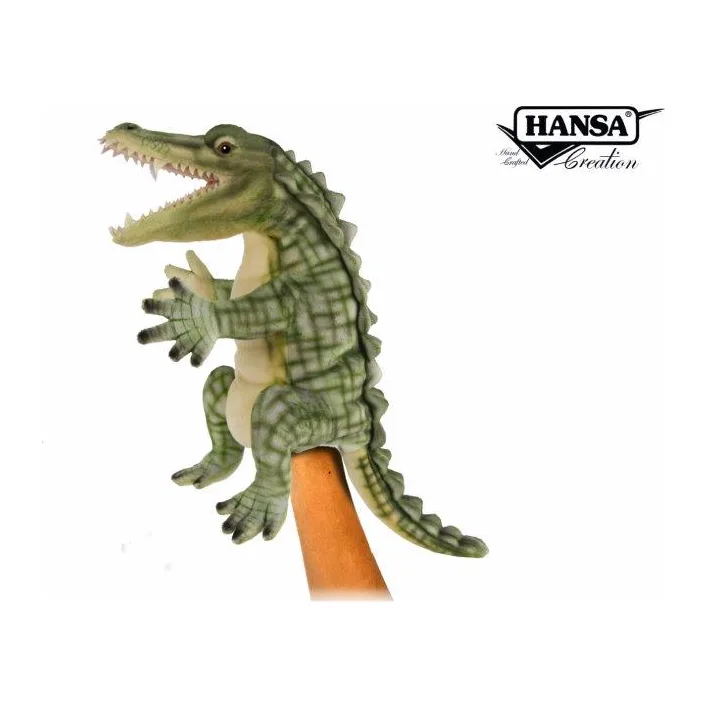 Мягкая игрушка на руку Крокодил, серия Puppet, Hansa (84673)