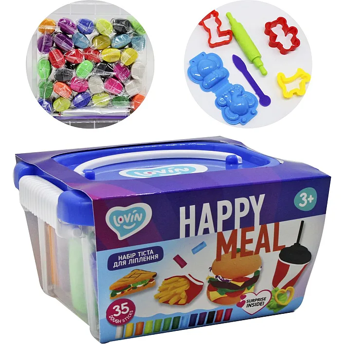 Набір для ліплення з тістом Happy meal 41137 TM Lovin (Різ1137)