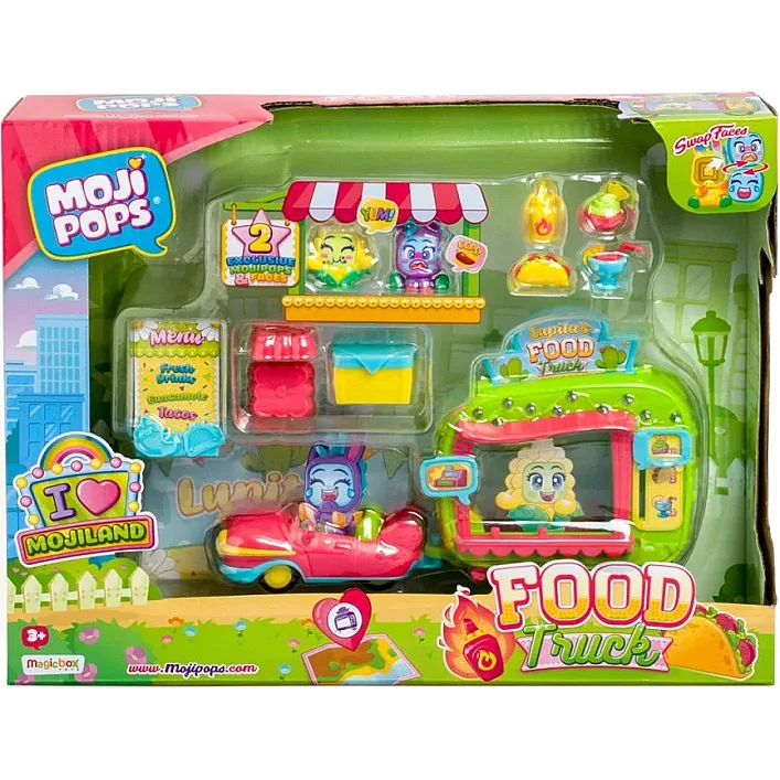 Ігровий набір Фургончик з Їжею Moji Pops PMPSB216IN80 (2 фігурки, аксесуари)