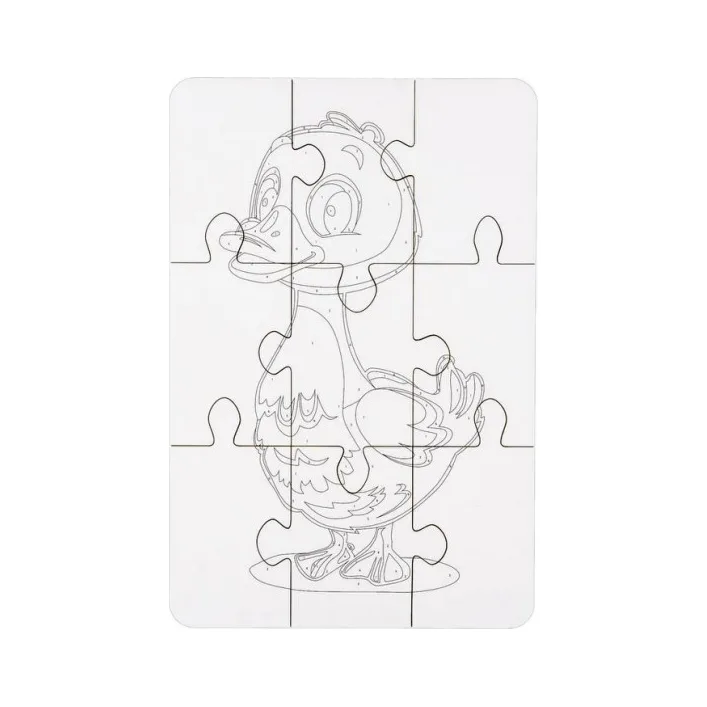 Деревянный пазл-раскраска "Гусочка" А5 Puz-22937 PuzzleOK (Дер4937)