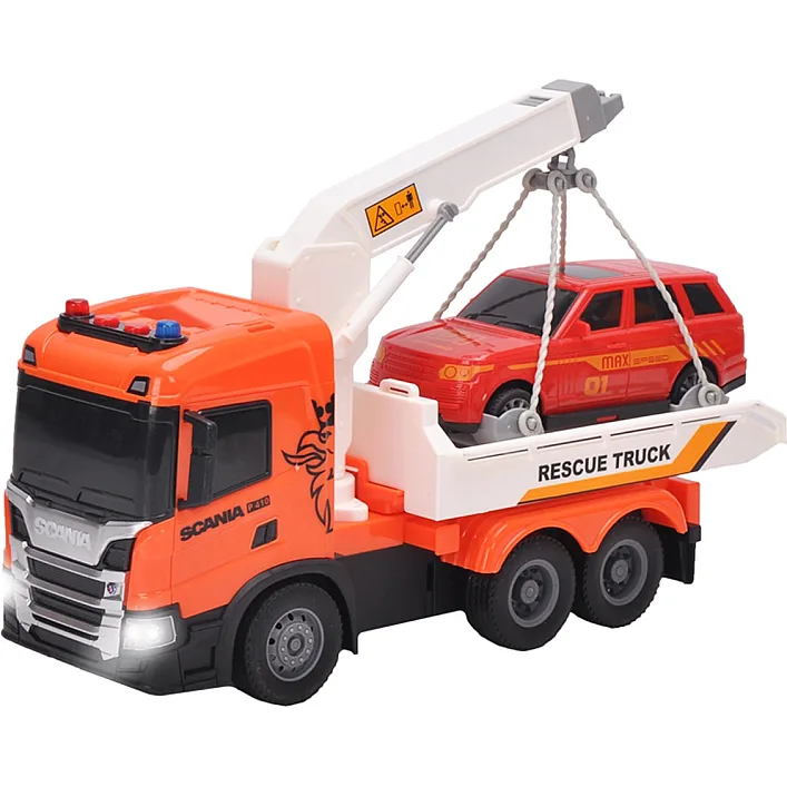 Игровой набор серии Big Truck – Эвакуатор Scania с машиной (свет, звук)