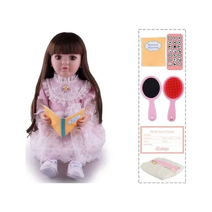 Лялька TK 3069-88 (9) "W Toys", УКР. ОЗВУЧУВАННЯ, казки, пісні, веде діалог з дитиною, багато функцій в коробці