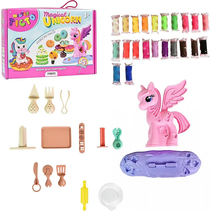 Набір для творчості Містер тесто Magical Unicorn Strateg по-русски (41021)