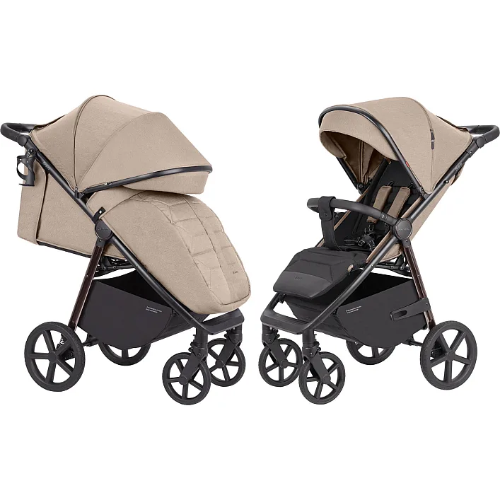 Дитяча коляска прогулянкова CARRELLO Bravo (CRL-5515 Ivory Beige 2024 NF) складна