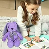 Игрушка мягконабивная. Зайка фиолетовая 33 см МС 080501-10 (Мяк5575)