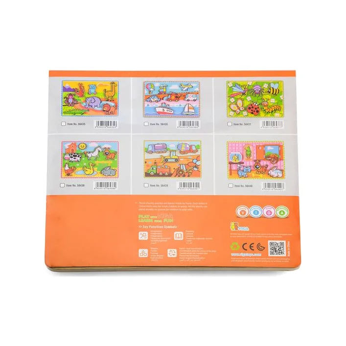 Деревянная рамка-вкладыш Viga Toys Домашние питомцы (56440)