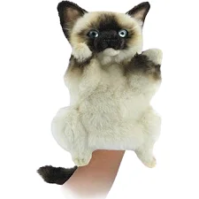 Мягкая игрушка на руку Котенок серия Puppet высота 30см, Hansa (82280)