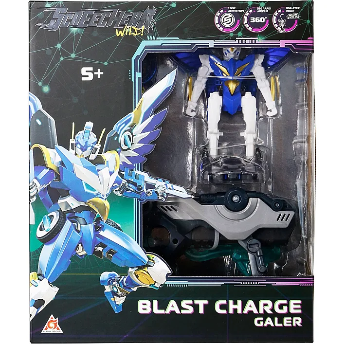 Игровой набор SCREECHERS WILD! S5 L1 – EU686111 ГАЛЕР (запускатель-бластер, машинка-трансформер) (Хло6215)
