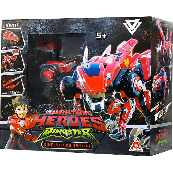 Динозавр-трансформер DINOSTER - МЕГА ДИНО-СТРАЙК РАПТОР