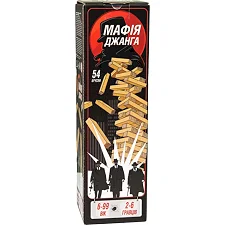 Настольная игра "Мафия Джанга" 30719 деревянная, на украинском языке