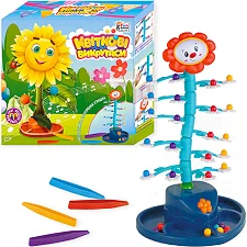 Настольная игра "Цветочные уловки" 70290 (12/2) "4FUN Game Club", звуки, мелодия, вращается, шарики, пинцеты, в коробке