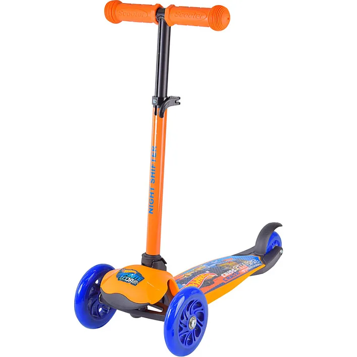 Дитячий самокат Hot Wheels Bambi LS2212 з рюкзачком 17х20 см