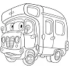 Детская раскраска ArtCraft Фургончик 25х30 см (15070-AC)