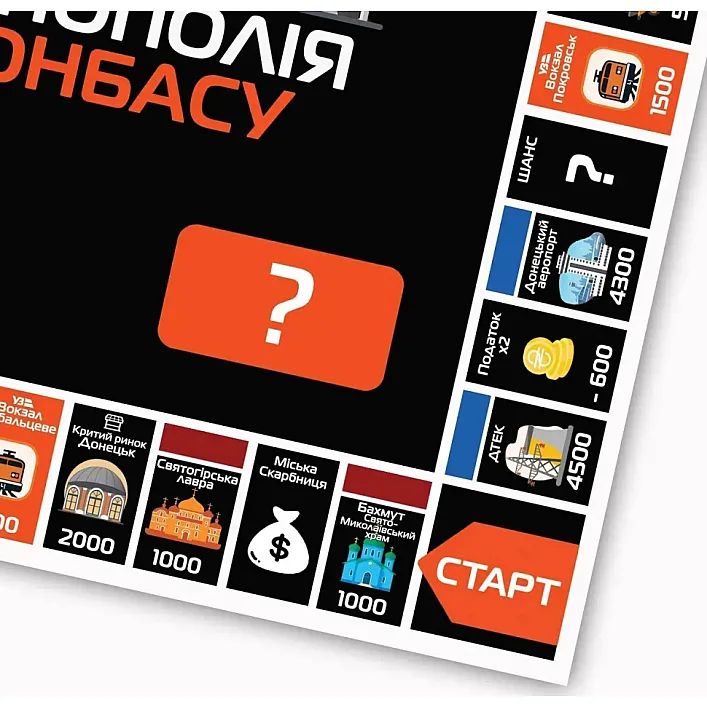 Настільна гра Монополія Донбасу PLR-0046 від 2 до 5 гравців