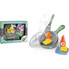 Сковорода LD-661A с продуктами батар.муз.мир.пища меняет цвет.кор.31*7*26 (Рез7661)