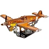 Деревянный 3D конструктор "Истребитель Bf 109" 258 дет. Puz-00942 г. 34.6*37.5*17.5см PuzzleOK (Дер3942)