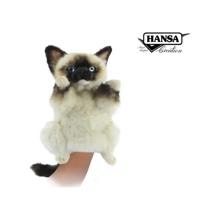 Мягкая игрушка на руку Котенок серия Puppet высота 30см, Hansa (82280)