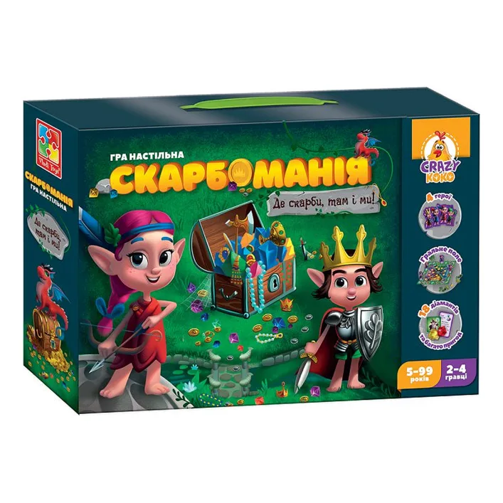 Настольная игра "Crazy Koko. Скарбомания" VT8055-30 VladiToys (Нас7633)
