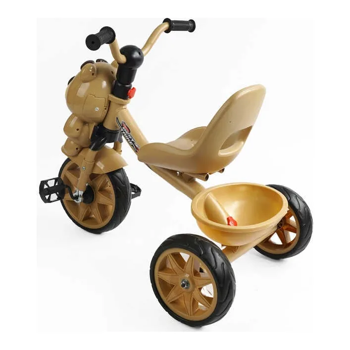Велосипед 3-х колесный BS-30508 "Best Trike" (1) колеса EVA переднее 10', заднее 8', стальная рама, УКР. ВЗУЧИВАНИЕ, корзина, в коробке