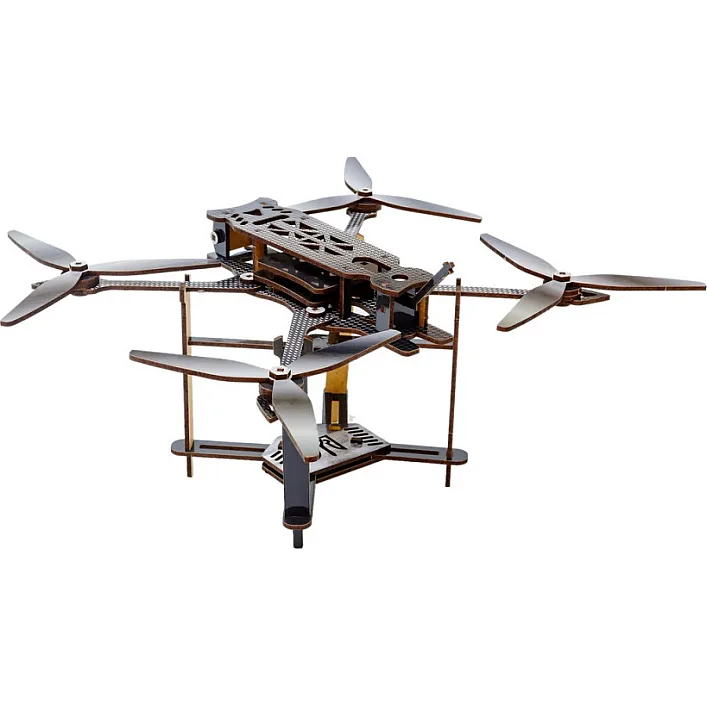 Деревянный 3D конструктор FPV "Дрон" Puz-00923 PuzzleOk (Дер9023)