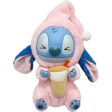 Дитяча м'яка іграшка-брелок "Стіч з ковпаком" STITCH(Pink) 26 см
