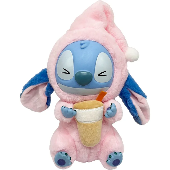Дитяча м'яка іграшка-брелок "Стіч з ковпаком" STITCH(Pink) 26 см
