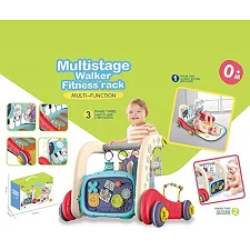 Ходунки музыкальные 6655 (8/2) 3в1, коврик, погремушки-подвески, пианино, мелодии, в коробке