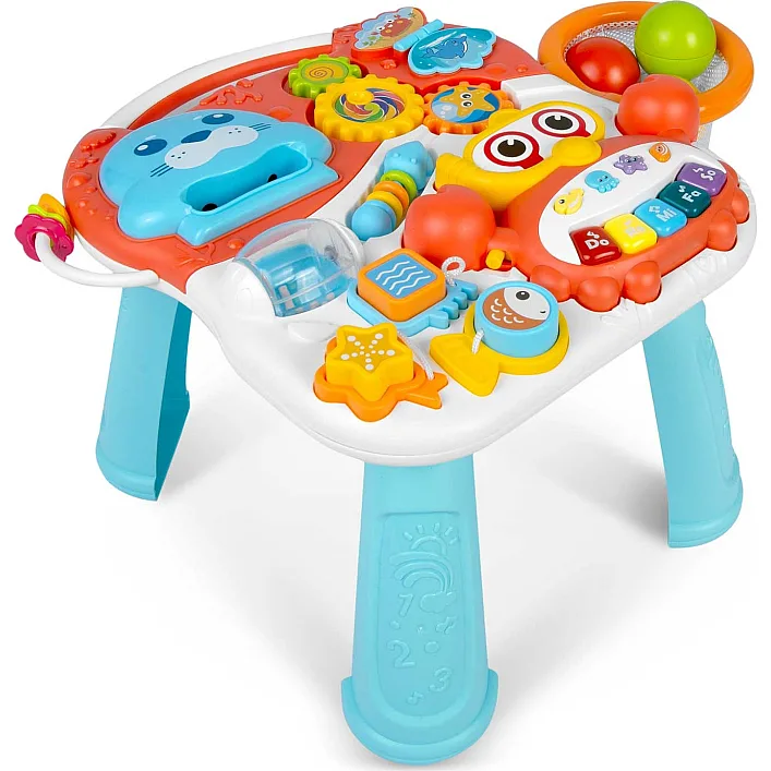 Каталка 2-в-1 интерактивная Ricokids бело-красная