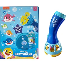 Генератор мыльных пузырей "Baby Shark" на батарейках + 450мл 200612 DoDo (Рез5847)