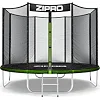 Батут Zipro Jump Pro з зовнішньою сіткою 8 футів 252 см чорно-зелений