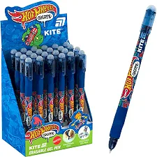 Ручка Kite гелевая "пиши-стирай" Smart Hot Wheels HW25-098, синяя (Кнц5679)