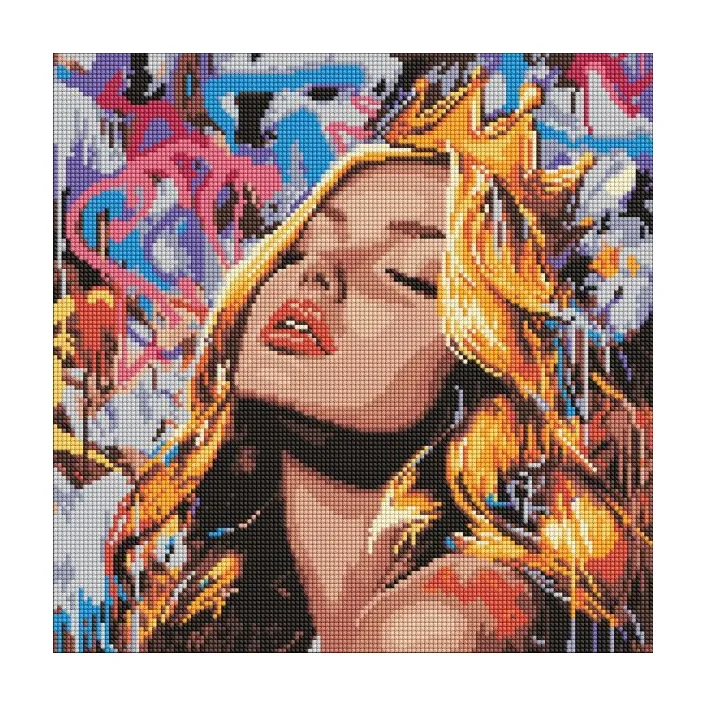 Алмазна мозаїка - "Сучасна Спляча красуня" ©art_selena_ua, 40х40см