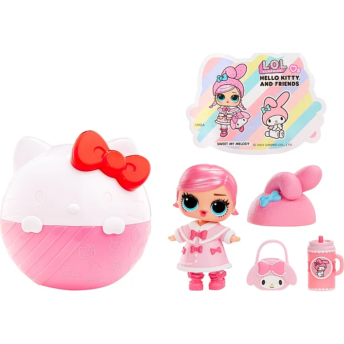 Игровой набор с куклой L.O.L. Surprise! серии Loves Hello Kitty – Hello Kitty и друзья