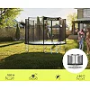 Батут Zipro Jump Pro з зовнішньою сіткою 8 футів 252 см чорно-зелений